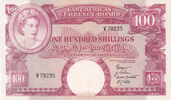 East Africa, 100 Shillings, 1958/60, XF, p40a
Estimate: USD 300-600