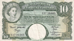 East Africa, 10 Shilings, 1961, VF, p42a
Estimate: USD 50-100
