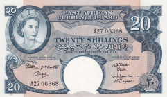 East Africa, 20 Shillings, 1961, UNC, p34b
Estimate: USD 550-1100