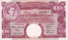 East Africa, 100 Shillings, 1962, VF(+), p44b
Estimate: USD 200-400
