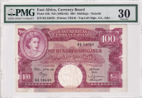 East Africa, 100 Shillings, 1962, VF, p44b
Estimate: USD 450-900