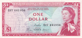 East Caribbean States, 1 Dollar, 1968, AUNC, p13b
Estimate: USD 15-30