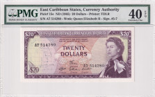 East Caribbean States, 20 Dollars, 1965, UNC, p15e
Estimate: USD 150-300