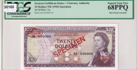 East Caribbean States, 20 Dollars, 1965, UNC, p15s, SPECIMEN
Estimate: USD 500-1000