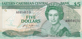 East Caribbean States, 5 Dollars, 1985, UNC, p18d
Estimate: USD 50-100