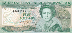 East Caribbean States, 5 Dollars, 1988/93, UNC, p22a1
Estimate: USD 30-60