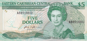 East Caribbean States, 5 Dollars, 1988, UNC, p22d
Estimate: USD 35-70