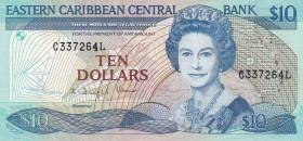 East Caribbean States, 10 Dollars, 1988, UNC, p23l2
Estimate: USD 100-200