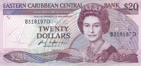 East Caribbean States, 20 Dollars, 1988, UNC, p24d1
Estimate: USD 300-600