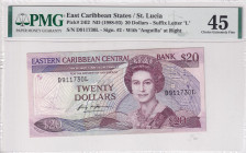 East Caribbean States, 20 Dollars, 1988/93, XF, p24ı2
Estimate: USD 100-200