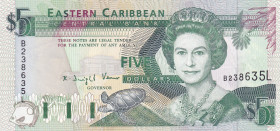 East Caribbean States, 5 Dollars, 1993, UNC, p26l
Estimate: USD 50-100