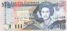 East Caribbean States, 10 Dollars, 1993, UNC, p27m
Estimate: USD 75-150
