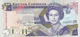 East Caribbean States, 50 Dollars, 1993, UNC, p29k
Estimate: USD 350-700