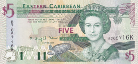 East Caribbean States, 5 Dollars, 1994, UNC, p31k
Estimate: USD 20-40