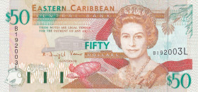 East Caribbean States, 50 Dollars, 1994, UNC, p34l
Estimate: USD 150-300