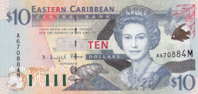 East Caribbean States, 10 Dollars, 2000, UNC, p38m
Estimate: USD 35-70