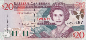 East Caribbean States, 20 Dollars, 2000, UNC, p40v
Estimate: USD 45-90