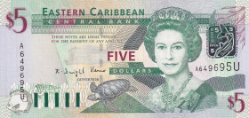 East Caribbean States, 5 Dollars, 2003, UNC, p42u
Estimate: USD 10-20