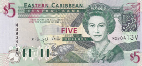 East Caribbean States, 5 Dollars, 2003, UNC, p42v
Estimate: USD 15-30