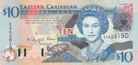 East Caribbean States, 10 Dollars, 2003, UNC, p43d
Estimate: USD 30-60