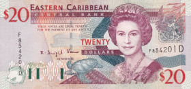 East Caribbean States, 20 Dollars, 2003, UNC, p44d
Estimate: USD 35-70