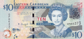 East Caribbean States, 10 Dollars, 2008, UNC, p48
Estimate: USD 10-20