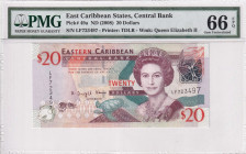 East Caribbean States, 20 Dollars, 2008, UNC, p49a
Estimate: USD 30-60