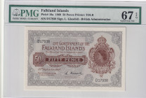 Falkland Islands, 50 Pence, 1969, UNC, p10a
Estimate: USD 175-350