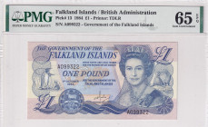 Falkland Islands, 1 Pound, 1984, UNC, p13
Estimate: USD 50-100