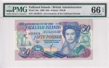 Falkland Islands, 50 Pounds, 1990, UNC, p16a
Estimate: USD 150-300