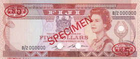 Fiji, 5 Dollars, 1986, UNC, p23s, SPECIMEN
Estimate: USD 300-600