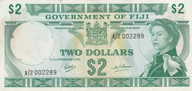 Fiji, 2 Dollars, 1969, UNC, P60
Estimate: USD 150-300