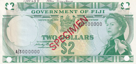 Fiji, 2 Dollars, 1971, UNC, p66s, SPECIMEN
Estimate: USD 400-800