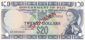 Fiji, 20 Dollars, 1971, UNC, p69s, SPECIMEN
Estimate: USD 900-1800