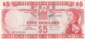 Fiji, 5 Dollars, 1974, XF, p73b
Estimate: USD 70-140