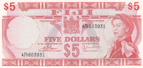 Fiji, 5 Dollars, 1974, UNC, p73c
Estimate: USD 450-900