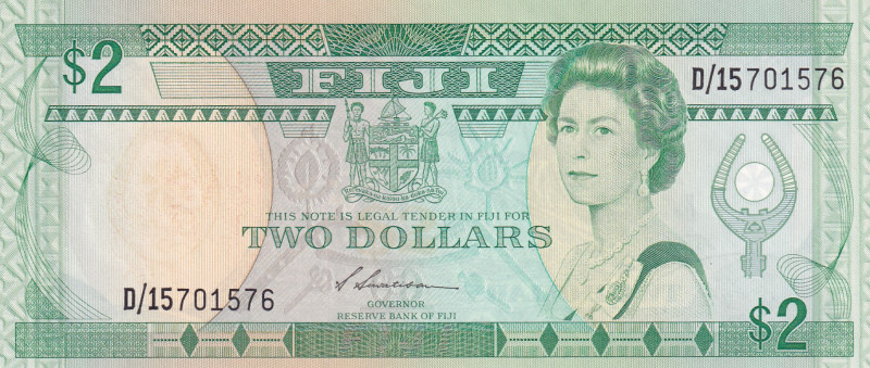 Fiji, 2 Dollars, 1995, UNC, p90a
Estimate: USD 10-20