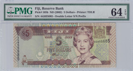 Fiji, 5 Dollars, 2002, UNC, p105b
Estimate: USD 20-40