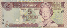 Fiji, 5 Dollars, 2002, UNC, p105b
Estimate: USD 10-20