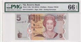 Fiji, 5 Dollars, 2012, UNC, p110b
Estimate: USD 20-40