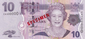 Fiji, 10 Dollars, 2007, UNC, p111s, SPECIMEN
Estimate: USD 150-300
