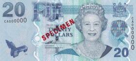 Fiji, 20 Dollars, 2007, UNC, P112, SPECIMEN
Estimate: USD 150-300