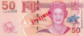 Fiji, 50 Dollars, 2007, UNC, p113a, SPECIMEN
Estimate: USD 200-400