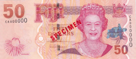 Fiji, 50 Dollars, 2007, UNC, p113a, SPECIMEN
Estimate: USD 150-300