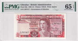 Gibraltar, 1 Pound, 1988, UNC, p20e
Estimate: USD 30-60