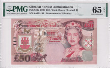 Gibraltar, 50 Dollars, 2006, UNC, p34a
Estimate: USD 125-250