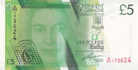 Gibraltar, 5 Pounds, 2011, UNC, p35
Estimate: USD 20-40