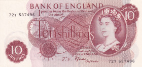 Great Britain, 10 Shillings, 19667/70, UNC, p373c
Estimate: USD 10-20