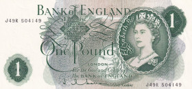 Great Britain, 1 Pound, 1963, UNC, p374c
, Signature: L. McCarthy
Estimate: USD 10-20