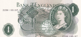 Great Britain, 1 Pound, 1970/77, UNC, p374g
, Signature V.B.Page
Estimate: USD 10-20